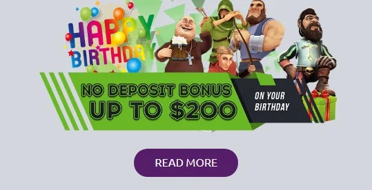 Bonanza Casino-Birthday bonus