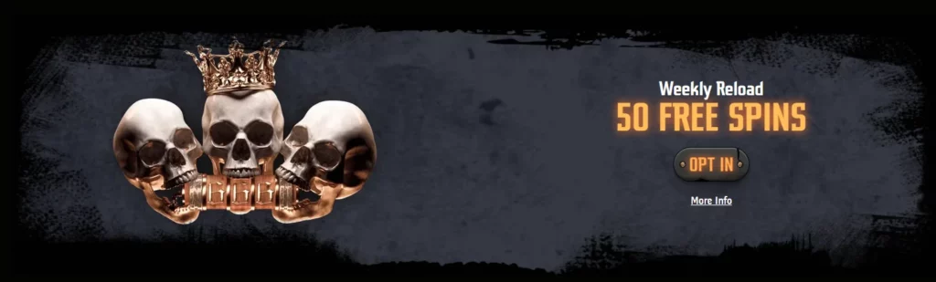 Gransino Casino Weeky Reload 50 Free Spins